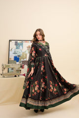 Faiza Saqlain Summer Collection 2026 – Premium Lawn Frock 3 Piece Unstitched Suit-S2