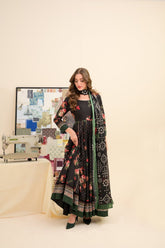 Faiza Saqlain Summer Collection 2026 – Premium Lawn Frock 3 Piece Unstitched Suit-S2