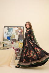 Faiza Saqlain Summer Collection 2026 – Premium Lawn Frock 3 Piece Unstitched Suit-S2