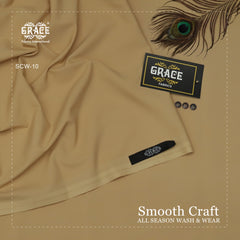 GRACE Royale Men’s Unstitched Suit Luxury Wash & Wear Camel colour!