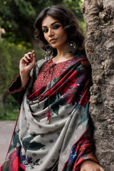 CHRM Luxury Digital Lawn – 3PC Unstitched Suit-2212-A