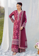 Premium Summer Lawn Collection 2026 – 3 Piece Embroidered Suit- S12