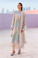 Maria B Eid Signature Luxe Lawn– Chikankari Embroidered 3PC Suit-E24