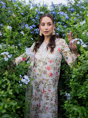 Luxury Embroidered Lawn 3PC Suit-2222-A