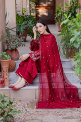 Rangzaib “Noor-e-Nazakat” Embroidered 3PCS Suit – Eid Collection