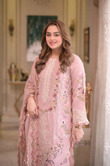 Aneela Lawn Elegance 2026 – Luxury 3PC Unstitched Suit Edition-A111