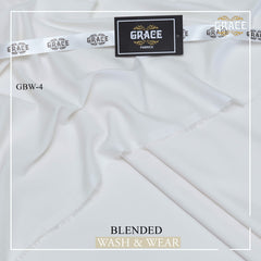 GRACE Royale Men’s Unstitched Suit Luxury Wash & Wear Off-White Colour!