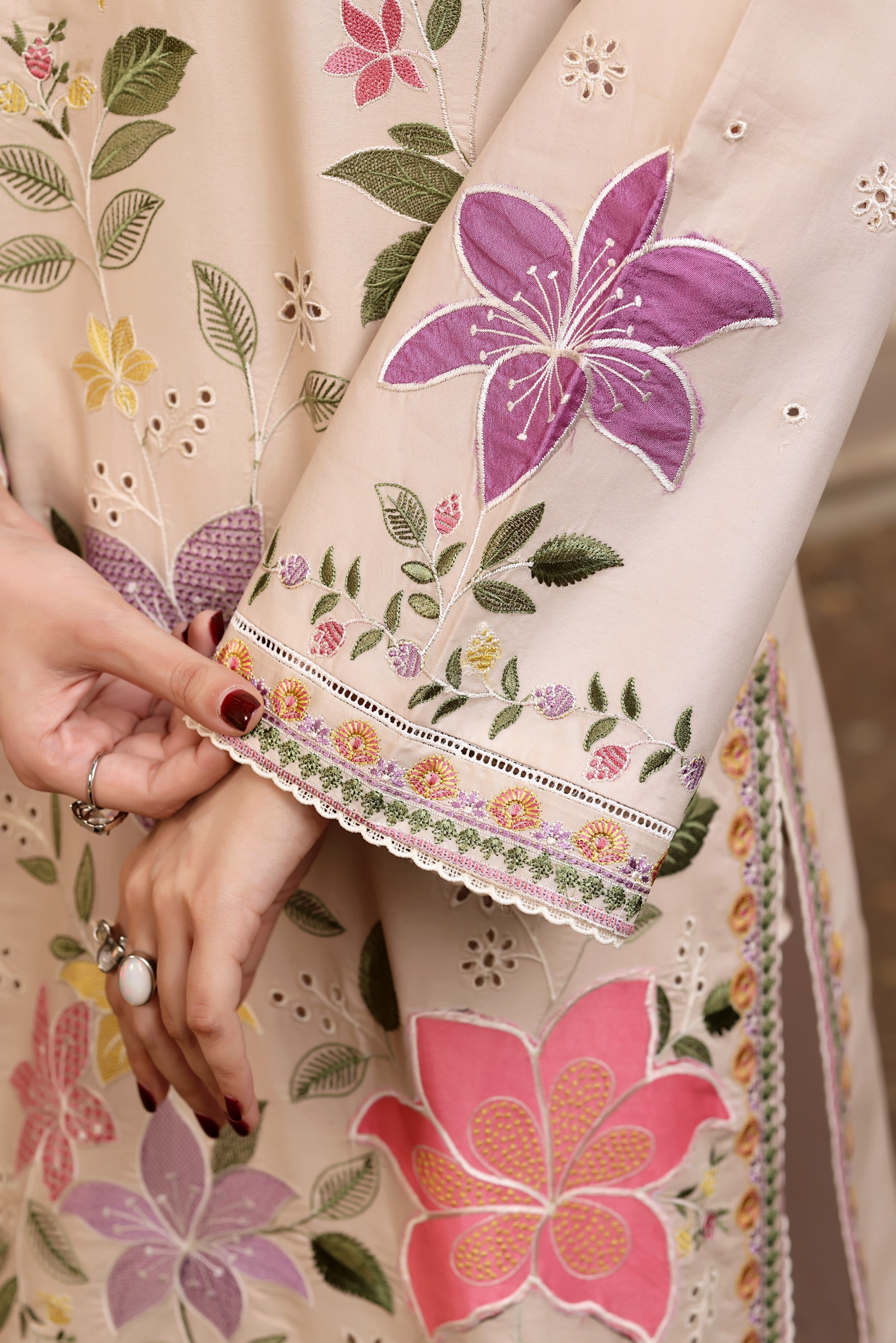 Anew la Luxury Embroidered Lawn Unstitched Suit-2215-A