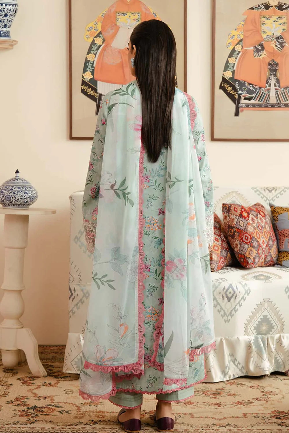 NOORÉ Swiss Voil Luxe – Summer 3PC Premium Lawn Suit-S2