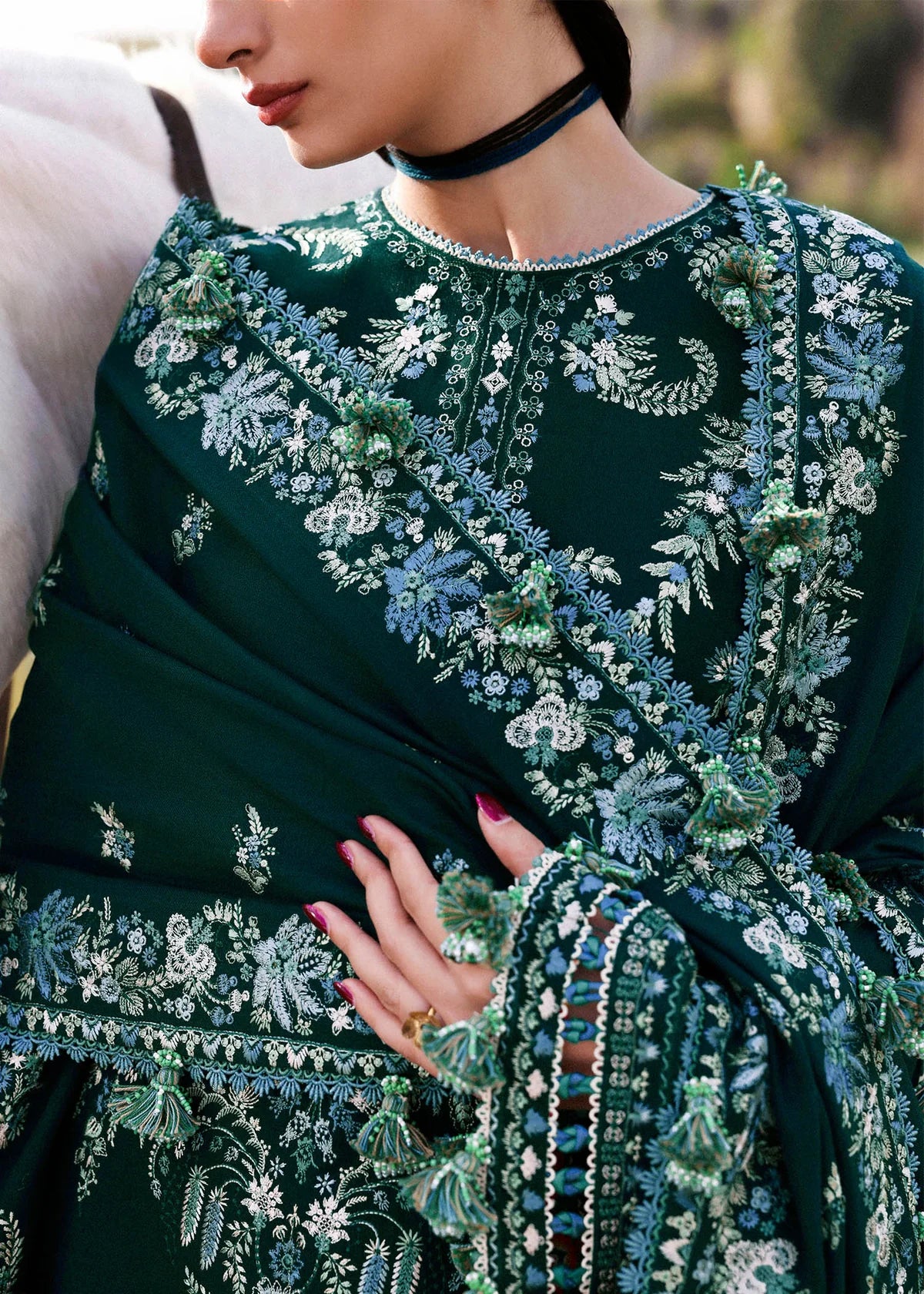 M B Lawn Hit Collection 2026 – Premium 3 Piece Embroidered Lawn Suit