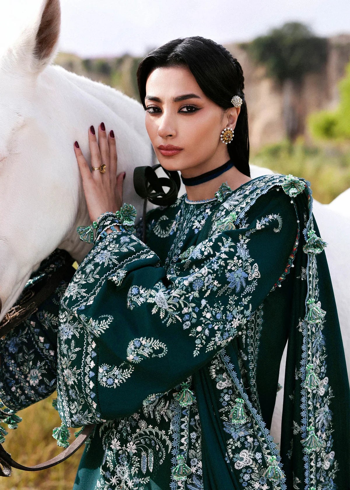 M B Lawn Hit Collection 2026 – Premium 3 Piece Embroidered Lawn Suit