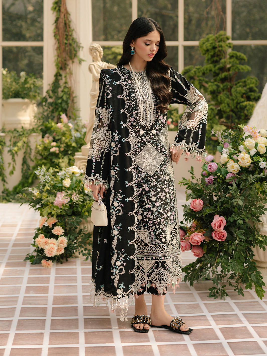 Rangzaib “Noor-e-Zarq” Luxury Embroidered 3PCS Suit-2256-A
