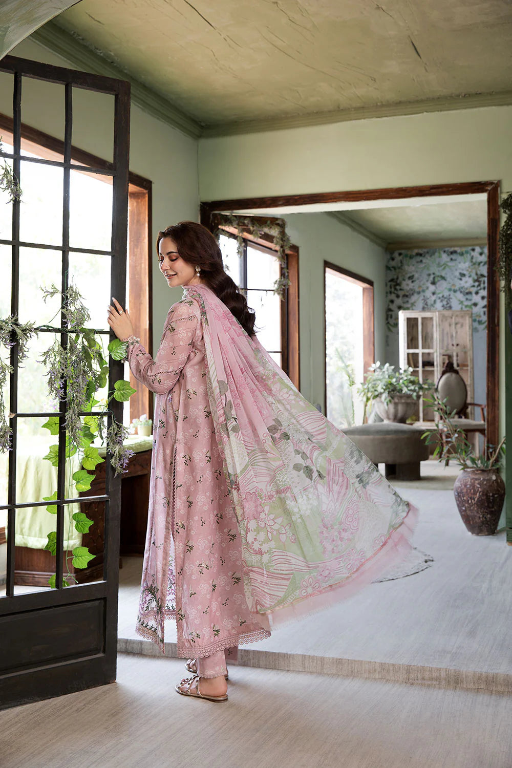 Aneela Noor Luxe Lawn ’26 3PC Unstitched Suit-E212
