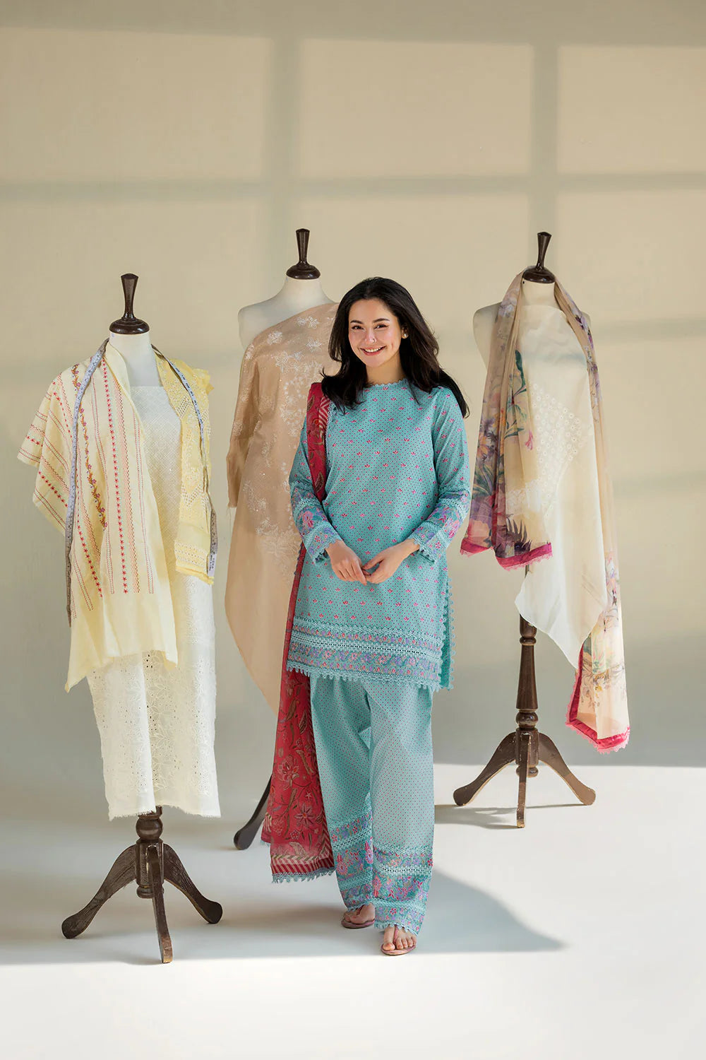 Sobia Nazir Eid Elegance – Premium 3PC Lawn Unstitched Suit Edition-E11