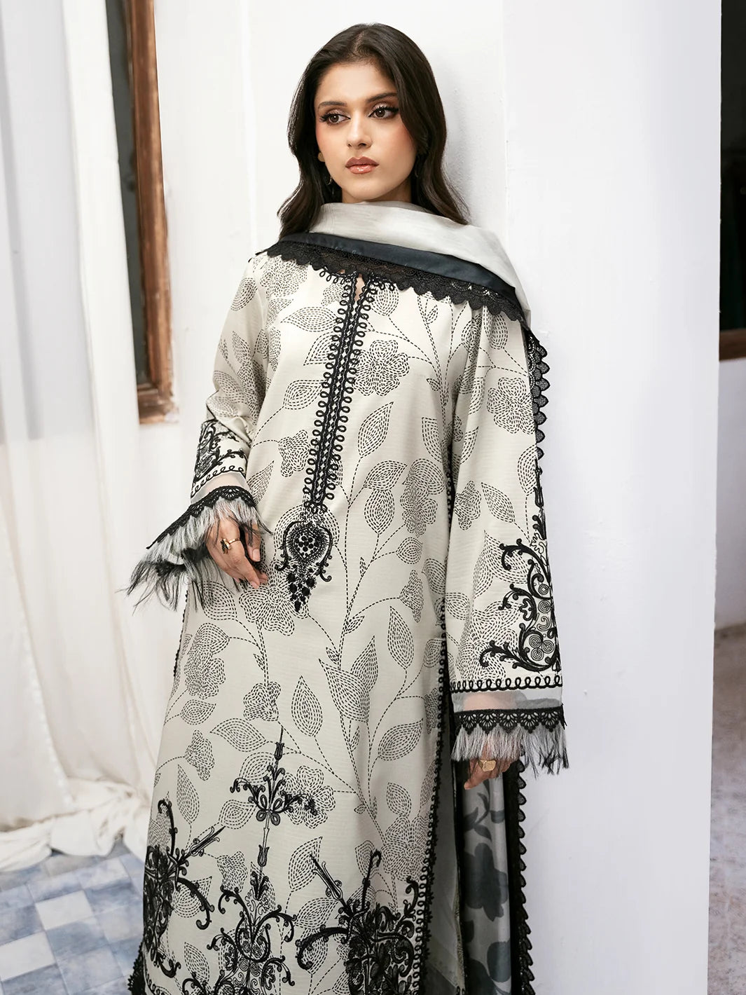 73-B | 3 PC LAWN UNSTITCHED