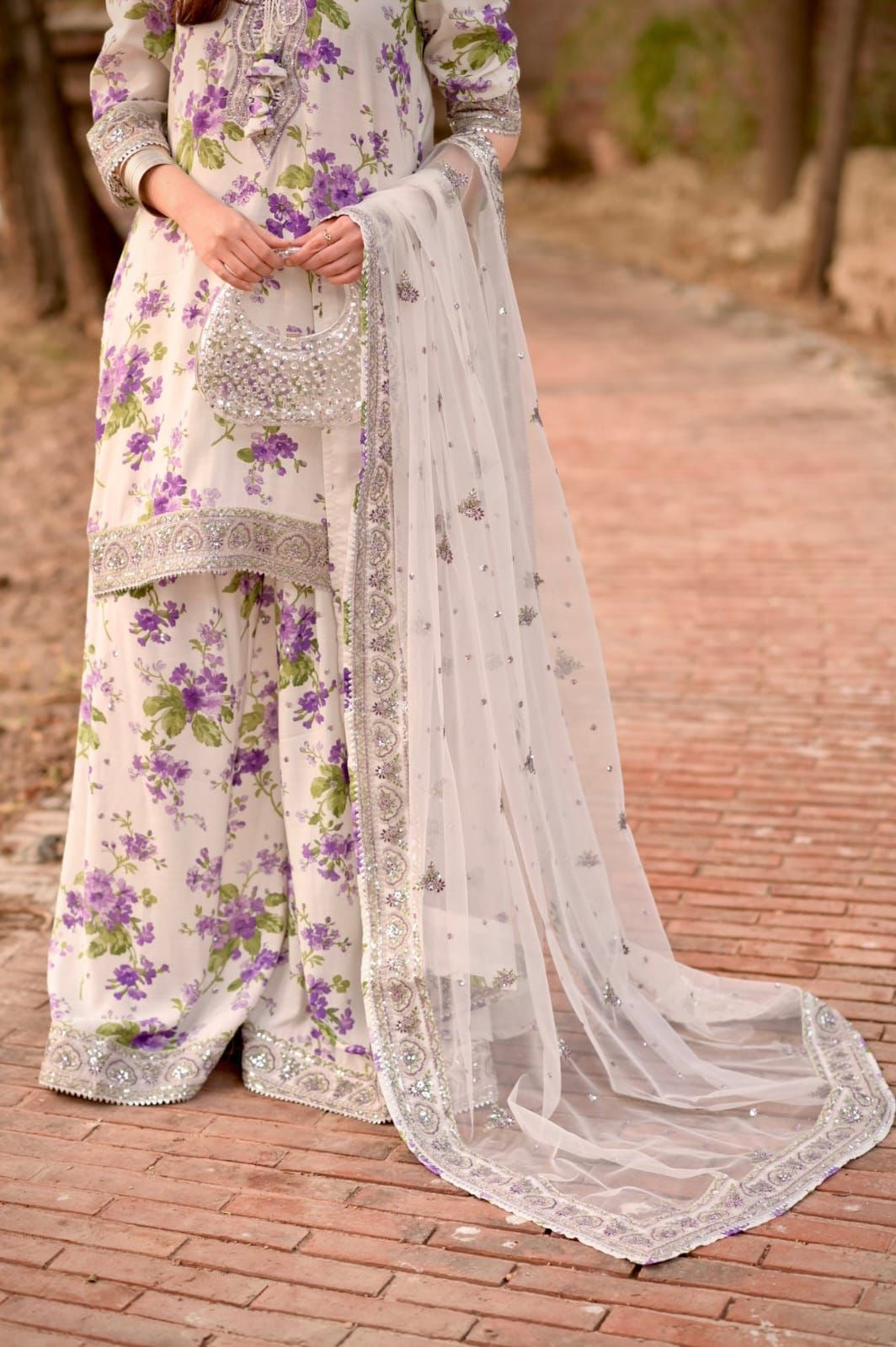 Aneela Noor Luxe – Eid Edition-3PC Unstitched Suit-E190