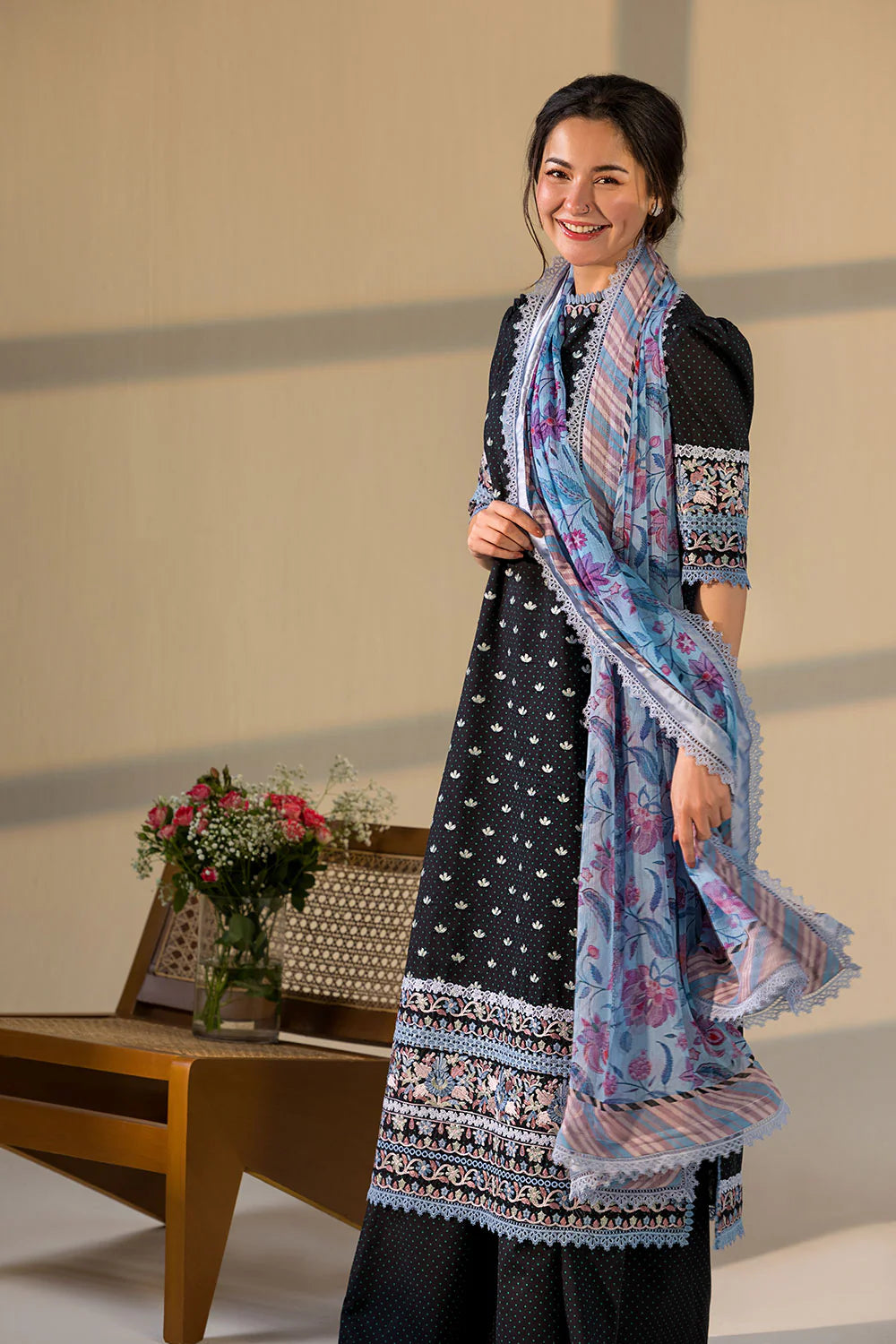Sobia Nazir Eid Elegance – Premium 3PC Lawn Unstitched Suit Edition-E12