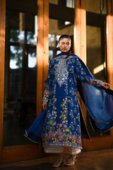 MIDNIGHT IN MAY LUXURY PRINTED EMBROIDERED LAWN SUITE RANGZAIB