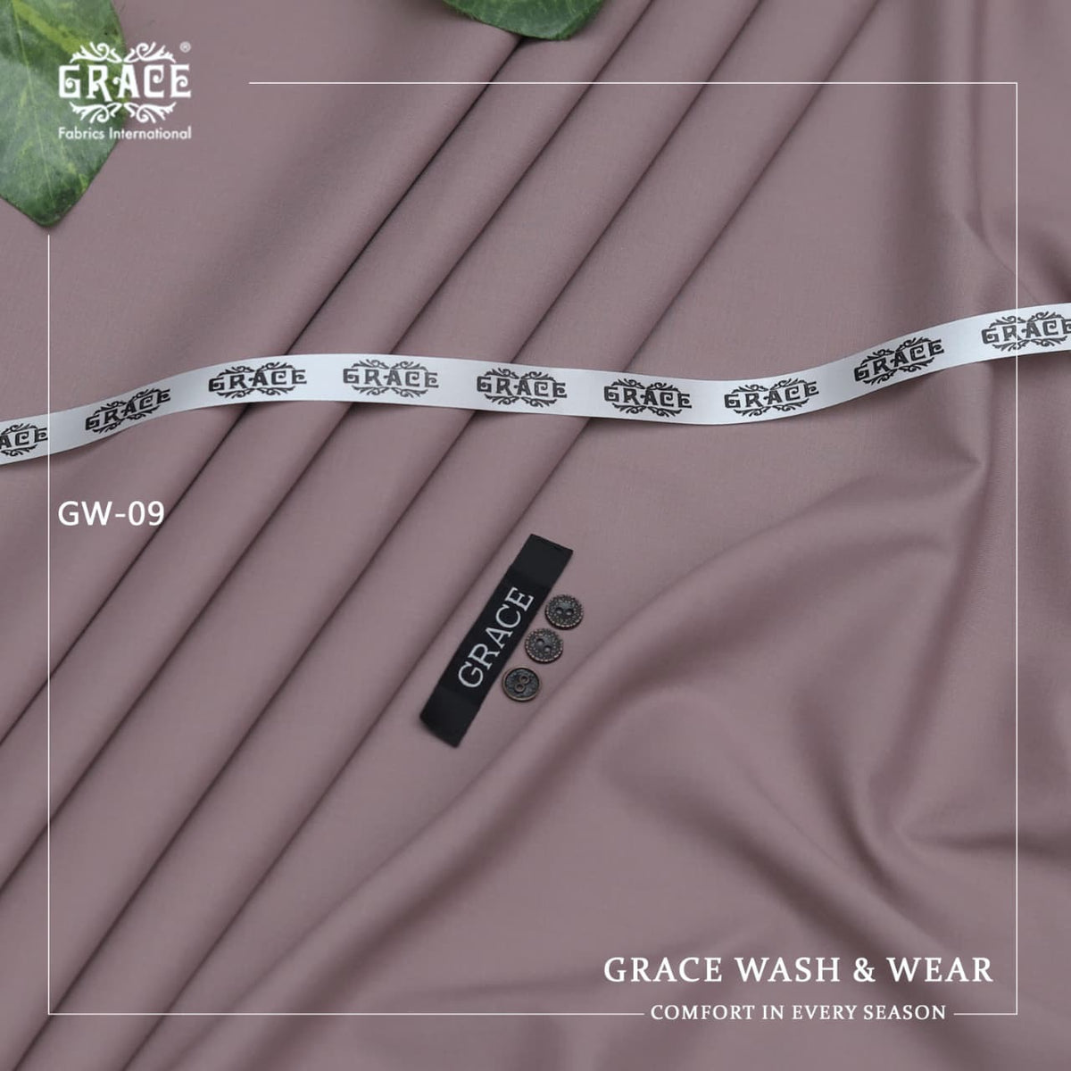 GRACE Royale Men’s Unstitched Suit Luxury Wash & Wear Dusty Rose Colour!
