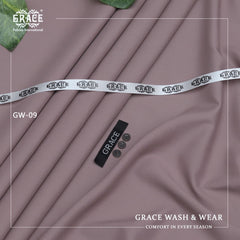 GRACE Royale Men’s Unstitched Suit Luxury Wash & Wear Dusty Rose Colour!