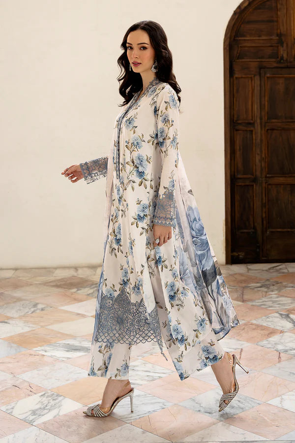 Mehr-un-Nisa Digital Luxe ’26 3PC Premium Unstitched Lawn Suit-L11
