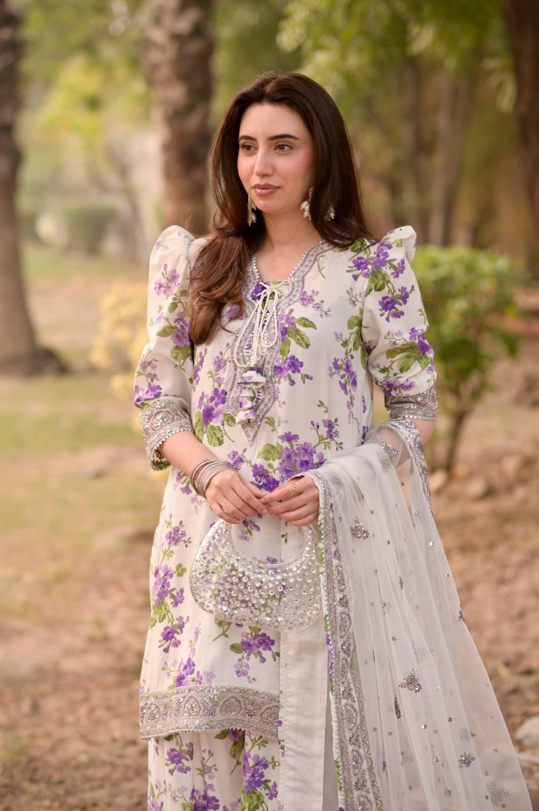 Aneela Noor Luxe – Eid Edition-3PC Unstitched Suit-E190
