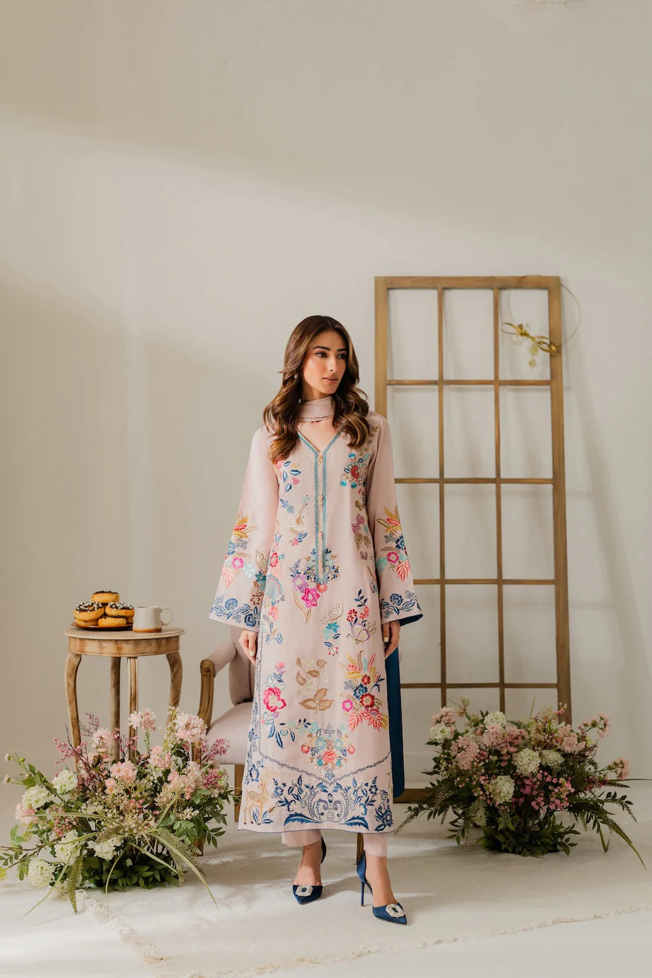 Rangzaib Luxe – 3PC Embroidered Lawn Suit-2228-R