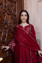 Rangzaib “Noor-e-Nazakat” Embroidered 3PCS Suit – Eid Collection