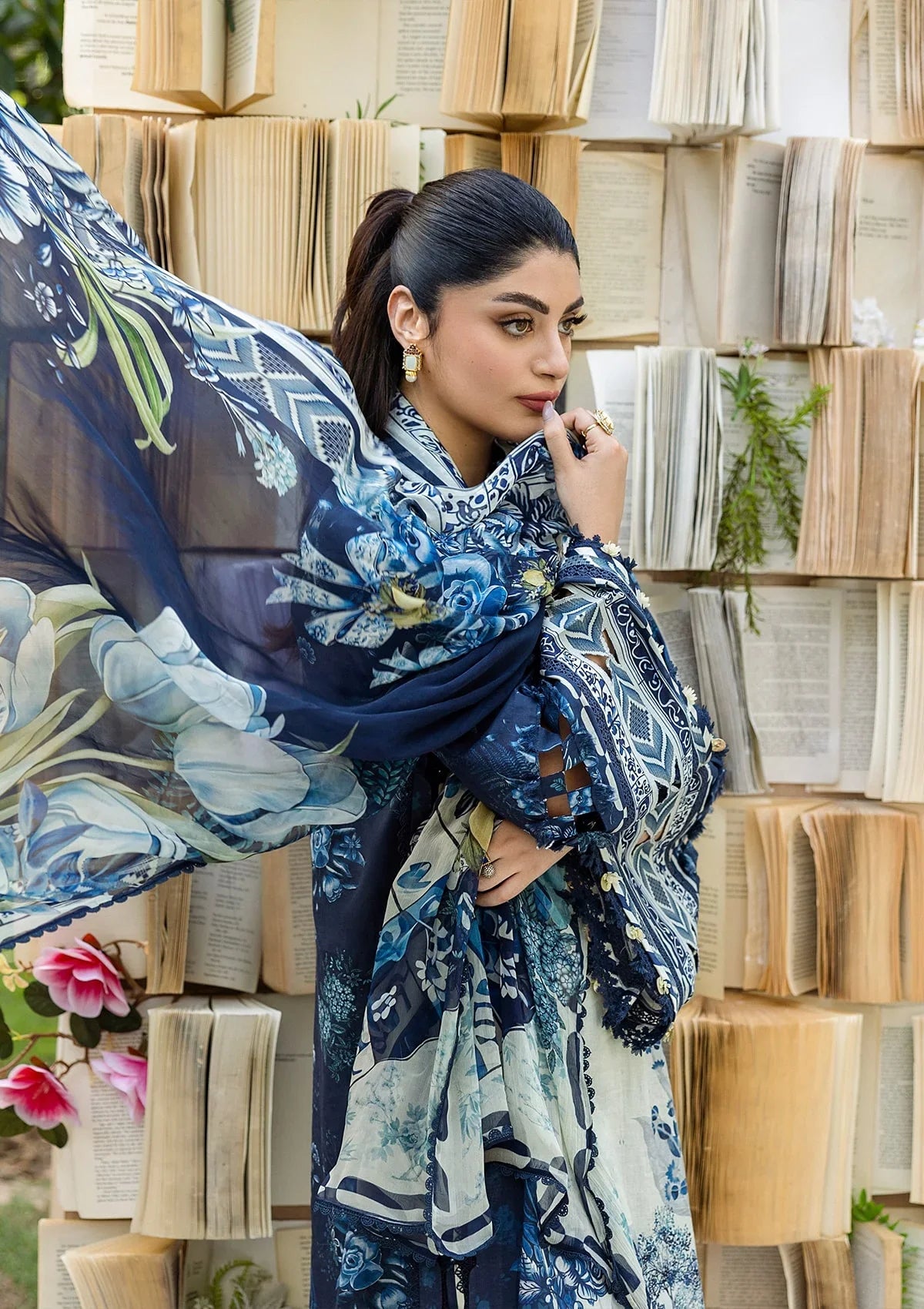 Nooré Chiffon Luxe – Eid premium Lawn 3PC Suit -A19