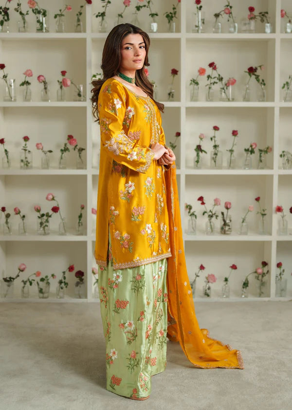 Zainab Chottani Silk 2026 – Premium 3 Piece Unstitched Embroidered Silk Suit