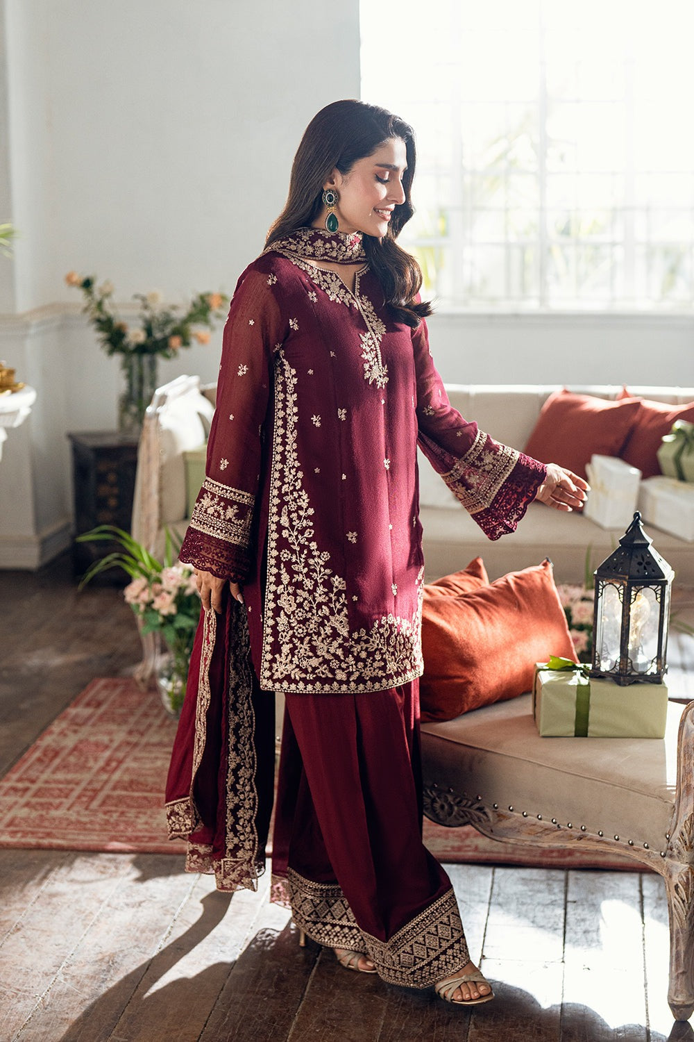 Rangzaib “Eid Noor” Luxury Embroidered 3PCS Suit – Festive Edition