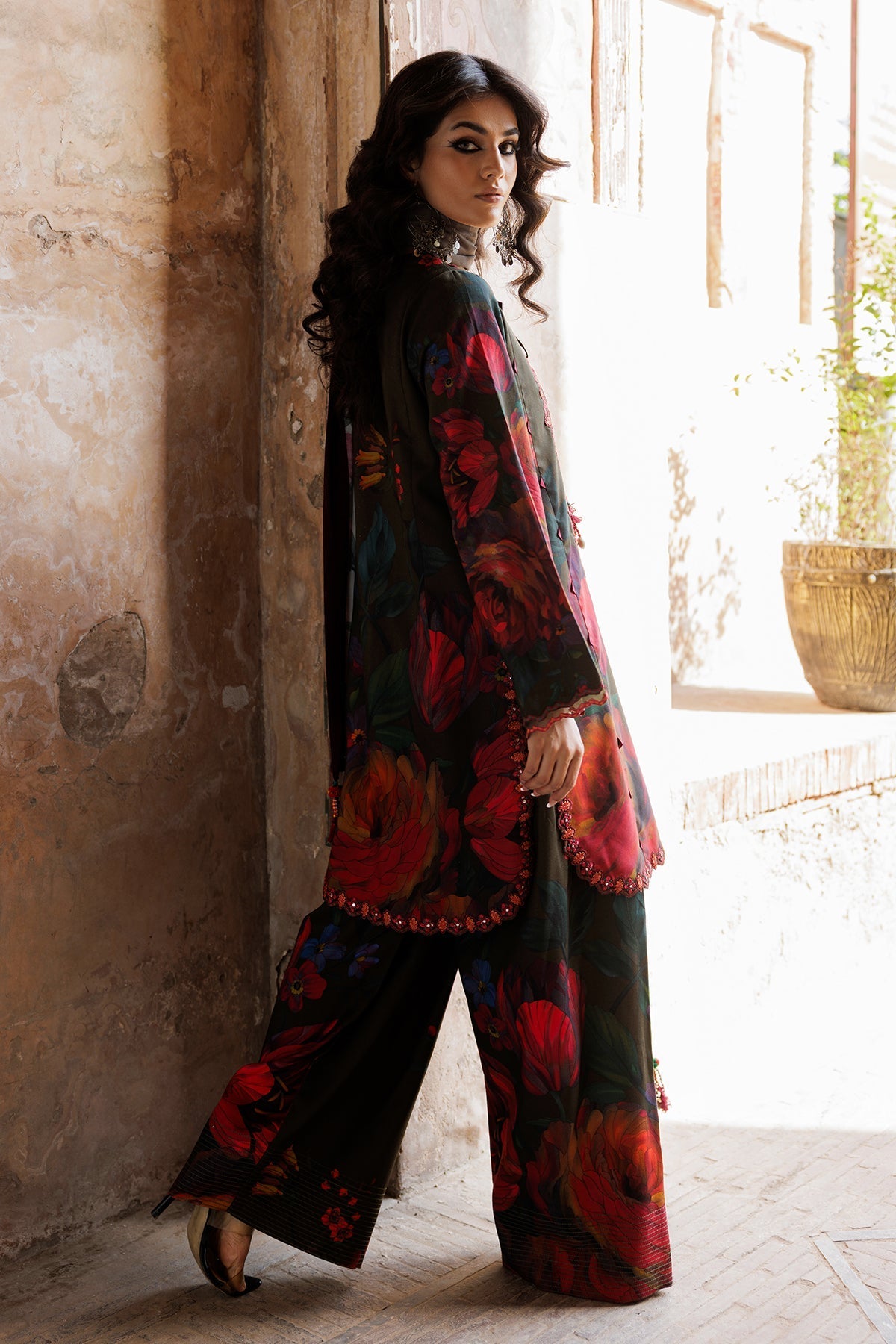 CHRM Luxury Digital Lawn – 3PC Unstitched Suit-2212-A