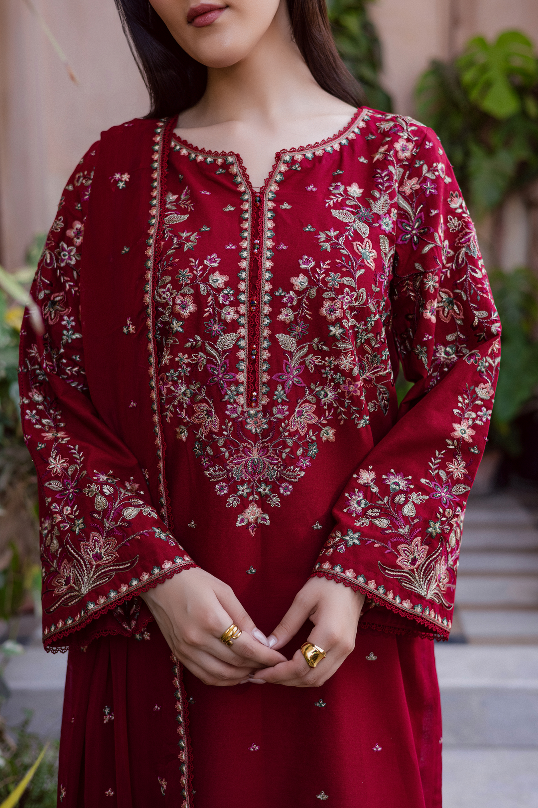 Rangzaib “Noor-e-Nazakat” Embroidered 3PCS Suit – Eid Collection