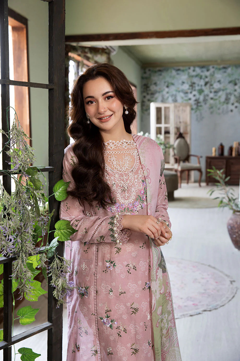 Aneela Noor Luxe Lawn ’26 3PC Unstitched Suit-E212