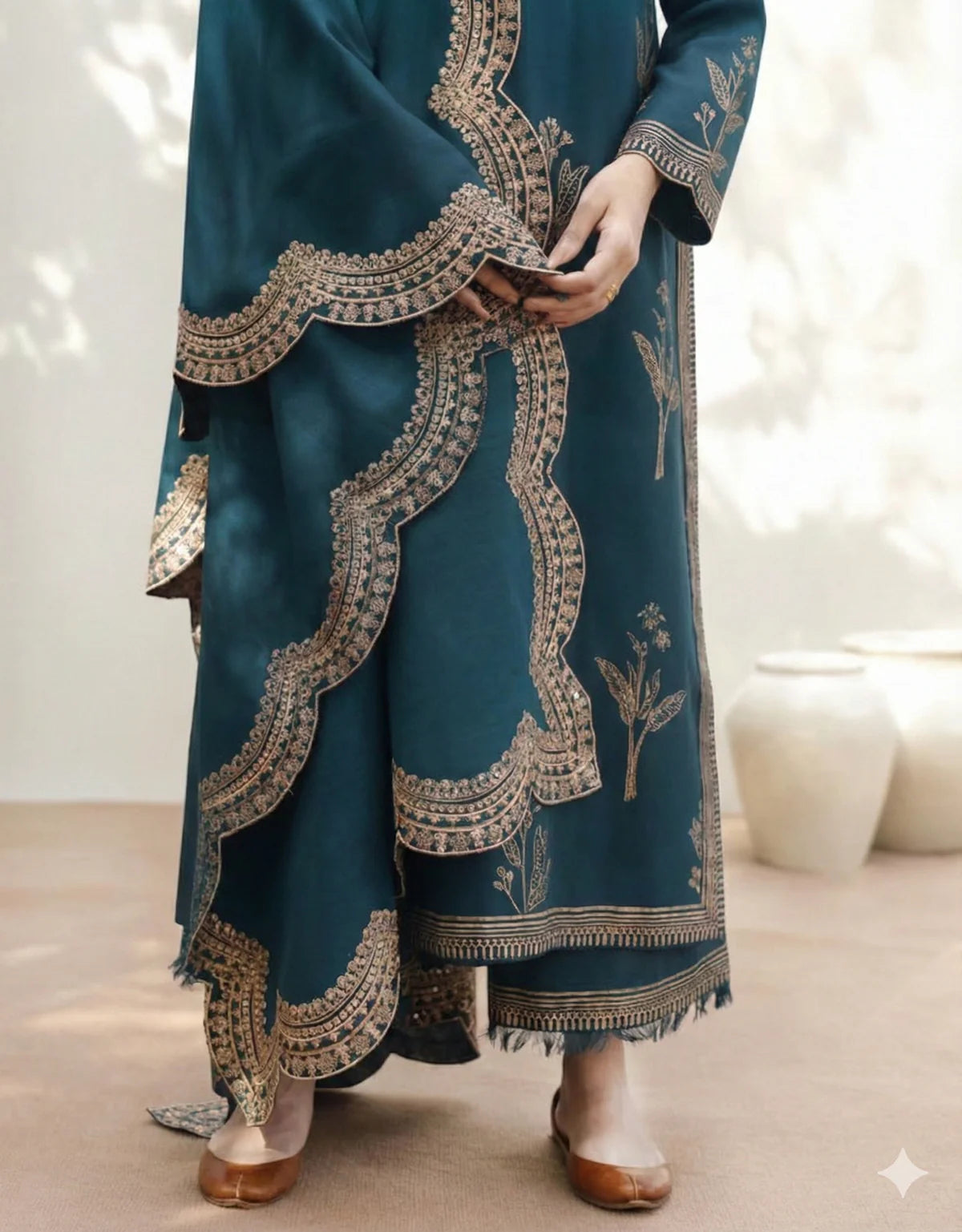 Maharani Noor Luxe ’26 Premium Unstitched Lawn Suit-S22