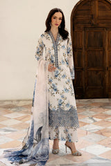 Mehr-un-Nisa Digital Luxe ’26 3PC Premium Unstitched Lawn Suit-L11