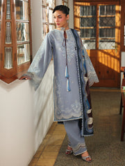 BNLY Luxury Embroidered Lawn Unstitched Suit-2216-A