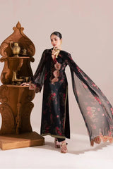 IZ Luxury Digital Lawn – 3PC UnstitchedSuit-2214-A