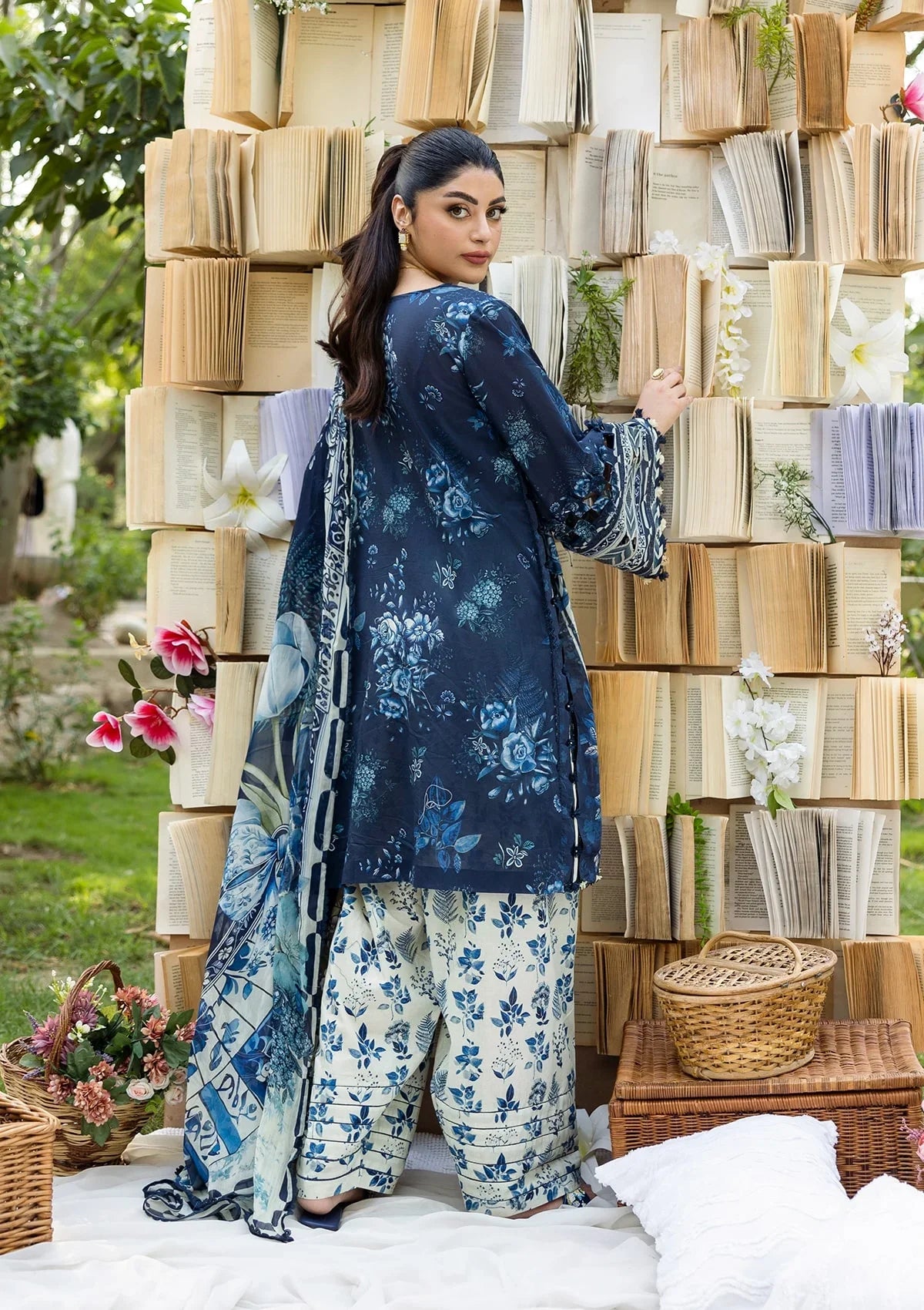 Nooré Chiffon Luxe – Eid premium Lawn 3PC Suit -A19