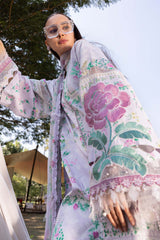 M B Eid Luxe Royale – Embroidered Elegance Digital Printed Lawn 3PC Suit