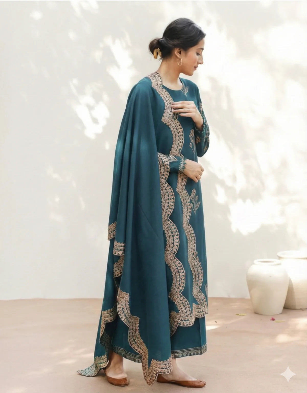 Maharani Noor Luxe ’26 Premium Unstitched Lawn Suit-S22