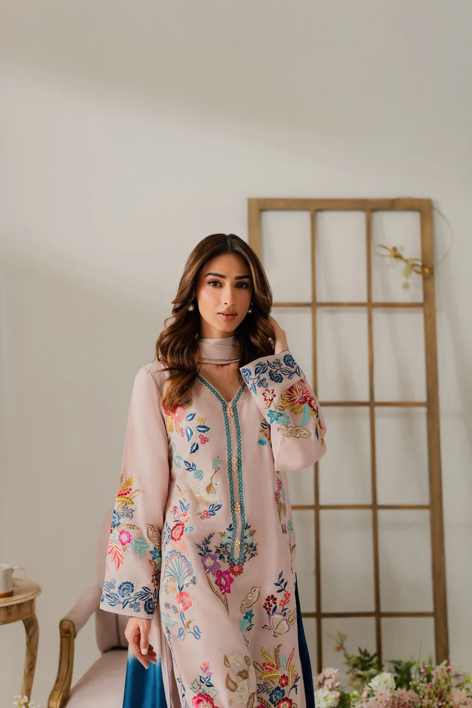 Rangzaib Luxe – 3PC Embroidered Lawn Suit-2228-R
