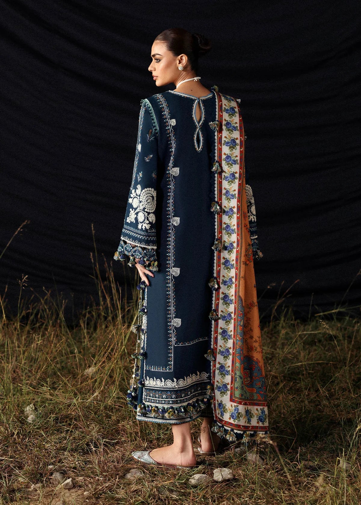 Noor-e-Bahar Luxe Lawn ’26 3PC Premium Unstitched Lawn Suit-E15