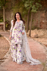 Aneela Noor Luxe – Eid Edition-3PC Unstitched Suit-E190