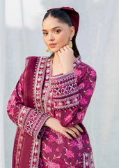 Premium Summer Lawn Collection 2026 – 3 Piece Embroidered Suit- S12
