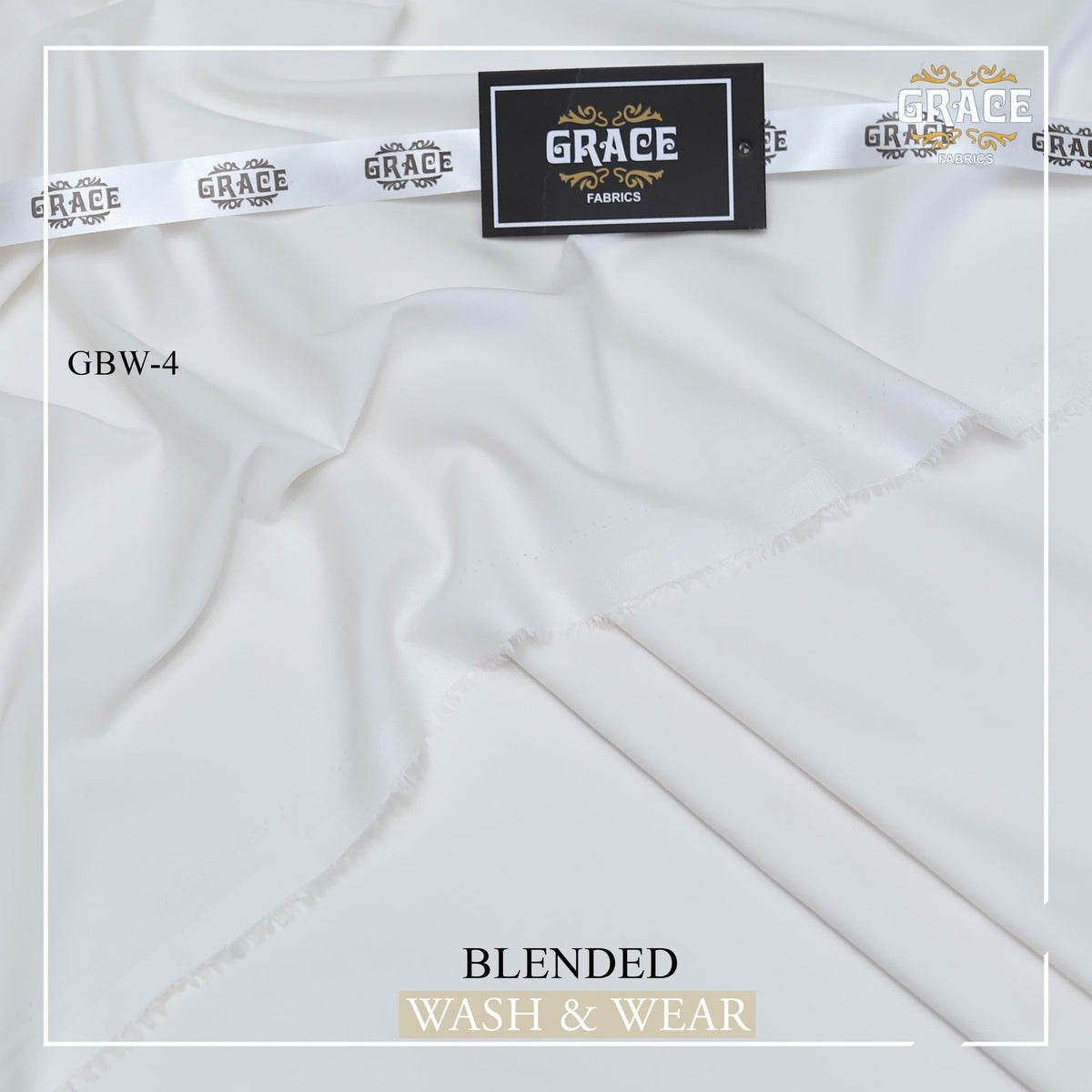 GRACE Royale Men’s Unstitched Suit Luxury Wash & Wear Off-White Colour!