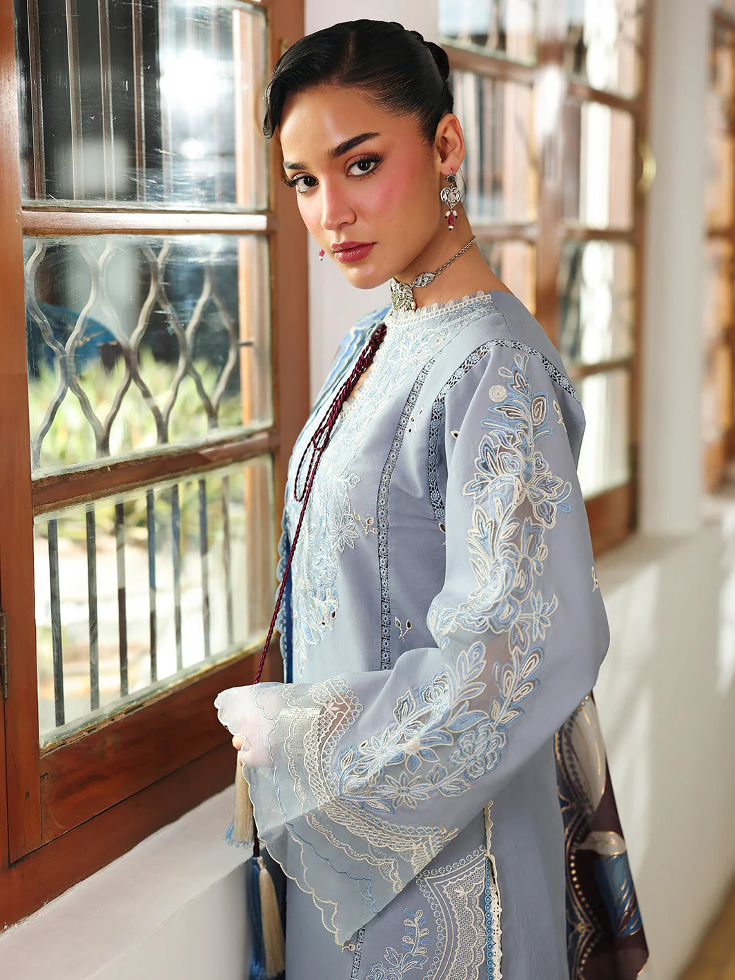 BNLY Luxury Embroidered Lawn Unstitched Suit-2216-A