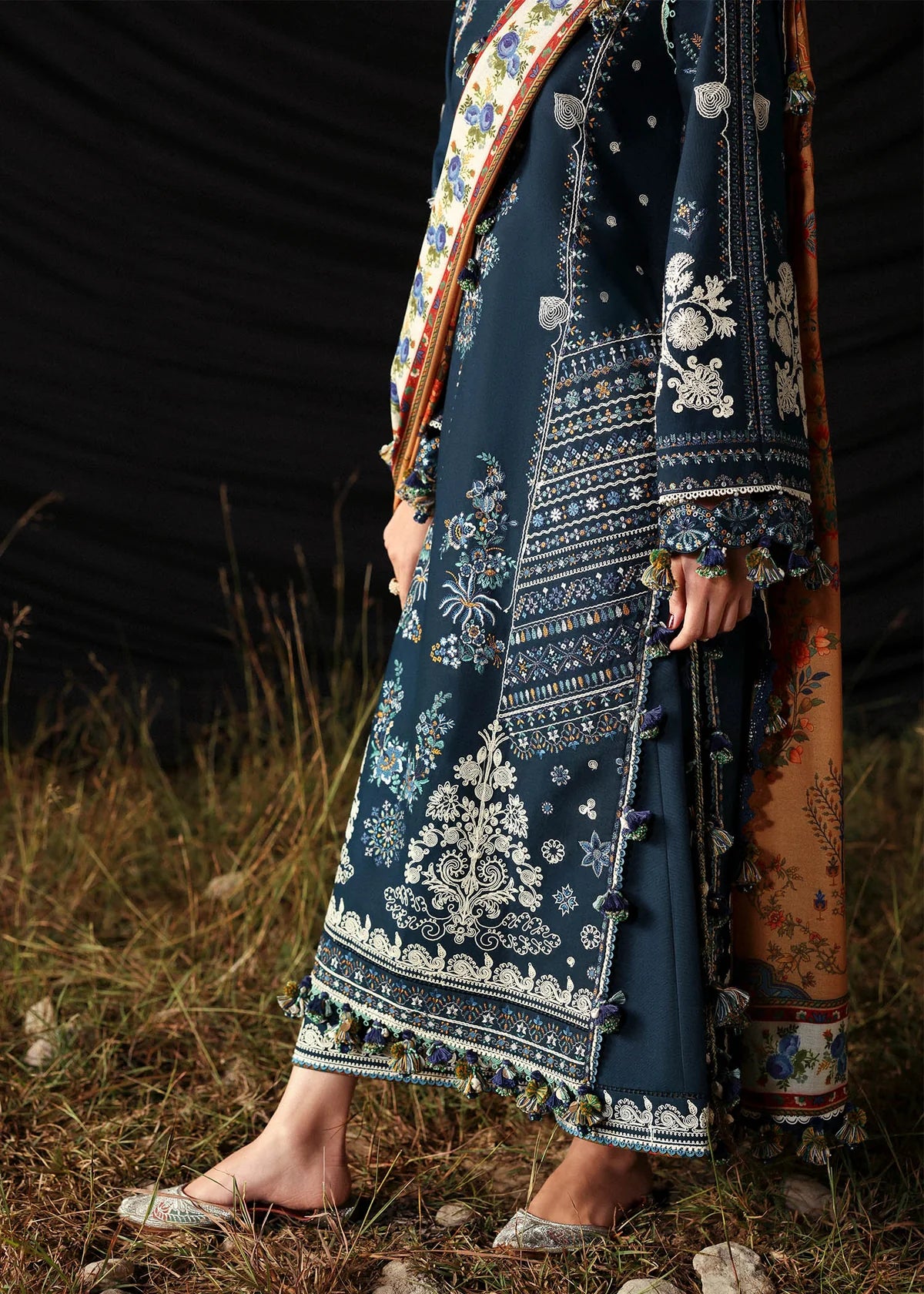 Noor-e-Bahar Luxe Lawn ’26 3PC Premium Unstitched Lawn Suit-E15