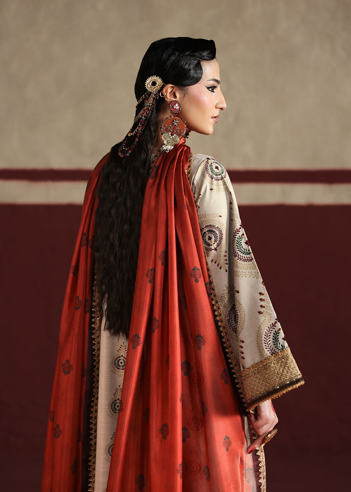 Humjoli Noor Festive Lawn ’26 3PC Unstitched Premium Lawn Suit-E24