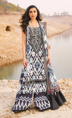 Asifa Nabeel Premium Digital Lawn 3PC Suit – Summer- S11